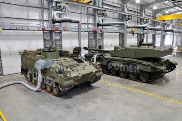 Military Vehicle Fume Extraction System